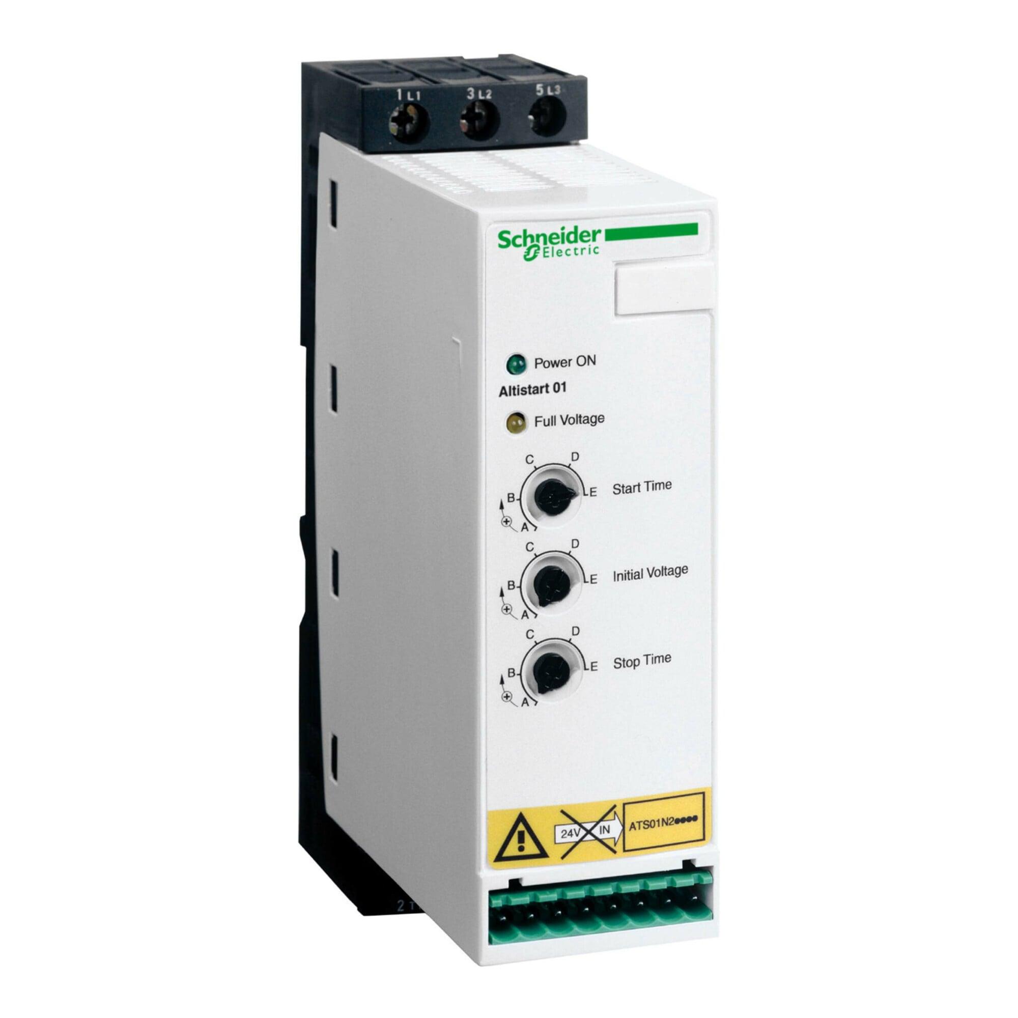 Schneider Electric Sanftanlasser 11KW, 3x380-415V, 22A ATS01N222QN)