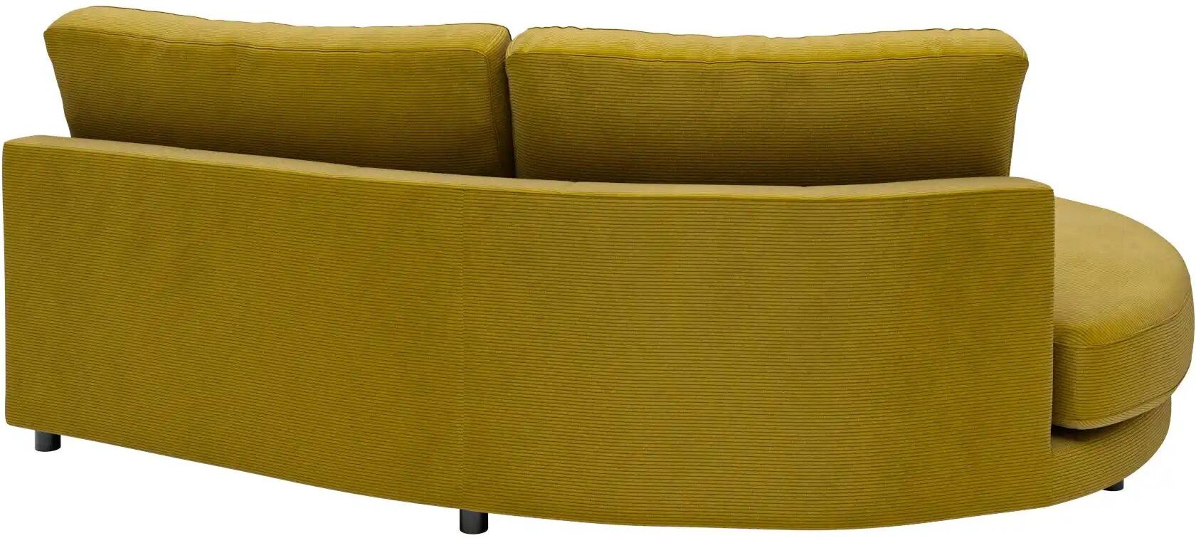Jette Home Element Abschluss rund links in Feincord Sila ¦ grün ¦ Maße (cm): B:
