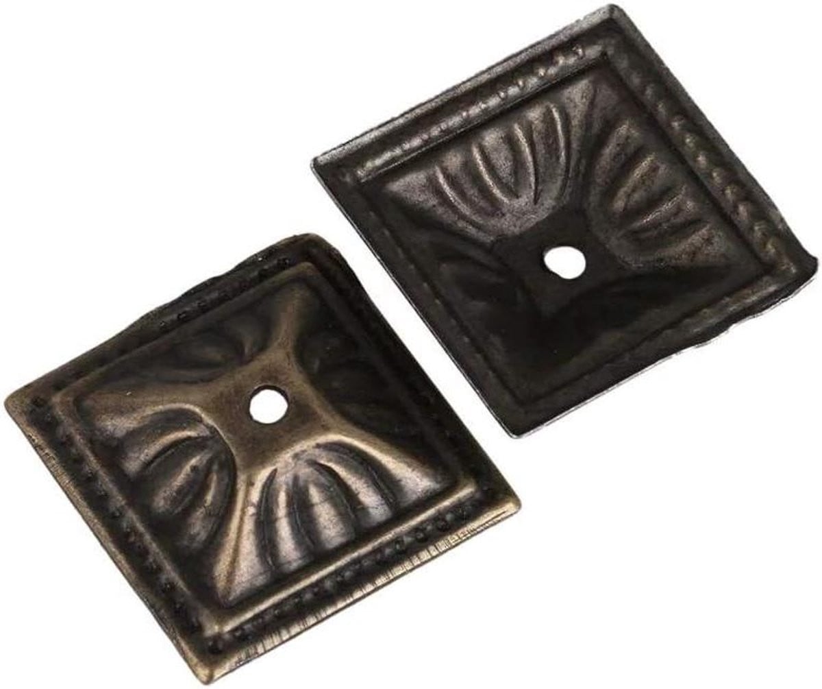 Meubelspijkers Decoratieve studs met vierkante kop - 50 stuks - Brons