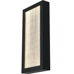 Außenwandleuchte Wandleuchte Gartenlampe Balkon Spritzwassergeschützt Schwarz H 40 cm