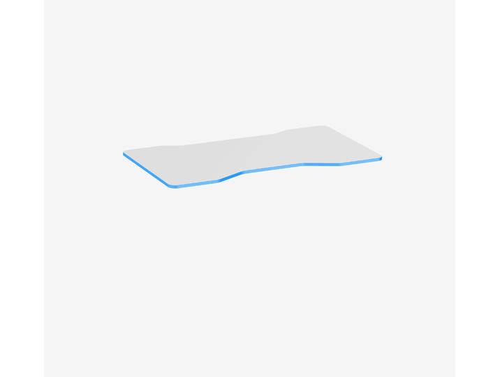 Gaming Tischplatte Weiß Cockpit Topweiß Ocean 1400 x 800 x 19 mm