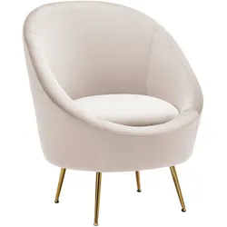 Sessel Lou Hellgrau Samt
