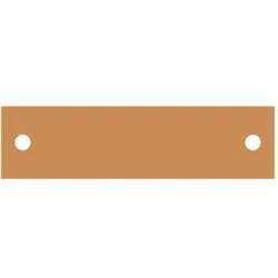 Striebel & John ZX2479 Kupfer-Verbinder, Schrank-Schrank für SpEp, 40x10, lose Lieferung, vorne 2CPX047481R9999
