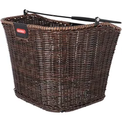 Vorderradkorb KLICKfix Structura 35x26x25cm, braun,geflochten,o. Adapter