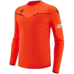 Macron, Herren, Sportshirt, UEFA 2023/25 (M), Schwarz, Rot