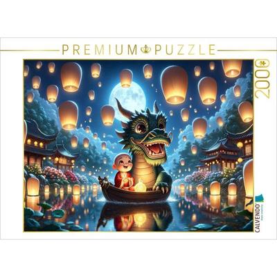 CALVENDO Puzzle Lichtermeer in nächtlichem Glanz | 2000 Teile Lege-Größe 90x67cm Foto-Puzzle für glückliche Stunden