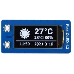 1.3 64×128 OLED Display Modul für Raspberry Pi Pico