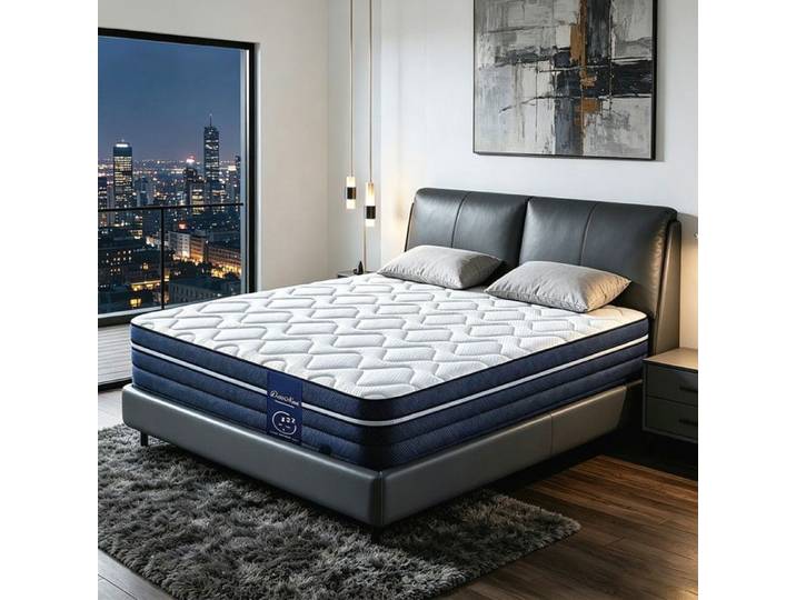 Matelas 140x200 cm en Mémoire de Forme et Latex Confort Luxueux Soutien Haut Rebond Durable et Respirant Épais 26cm
