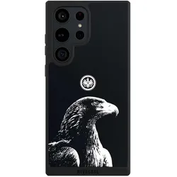 Nivocase Handyhülle für Samsung Galaxy S23 Ultra Hülle NIVOpure Case Schwarz Eintracht Frankfurt (Samsung Galaxy S23 Ultra), Smartphone Hülle, Schwarz