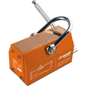 Unicraft Lasthebemagnet PLM 101, mit Handhebel, 100 / 50 kg Traglast zum Heben von Flach- und Rundmaterial
