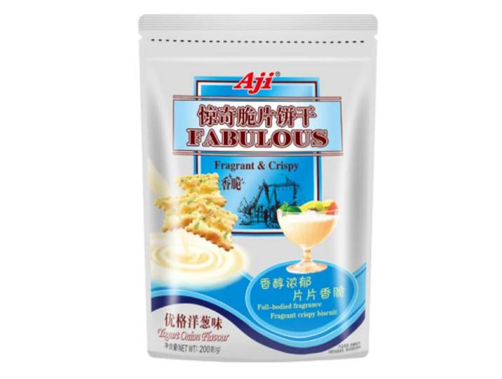 Aji Biscuits croustillants Indonesiens surprenants Saveur yaourt et oignon 200 g