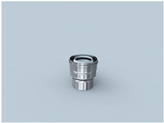 Bertrams Polyline LAS Kesselanschluss 42KA63-80 Kesselstutzen 63/96 Abgassystem 80/125