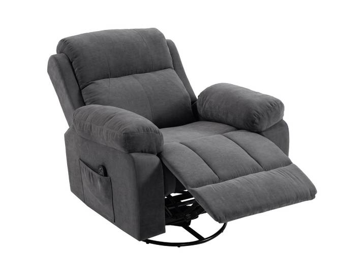 RELAXSESSEL Chenille Dunkelgrau