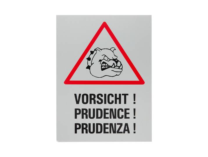 Warnung vor dem Hund Schild 20 × 15 cm