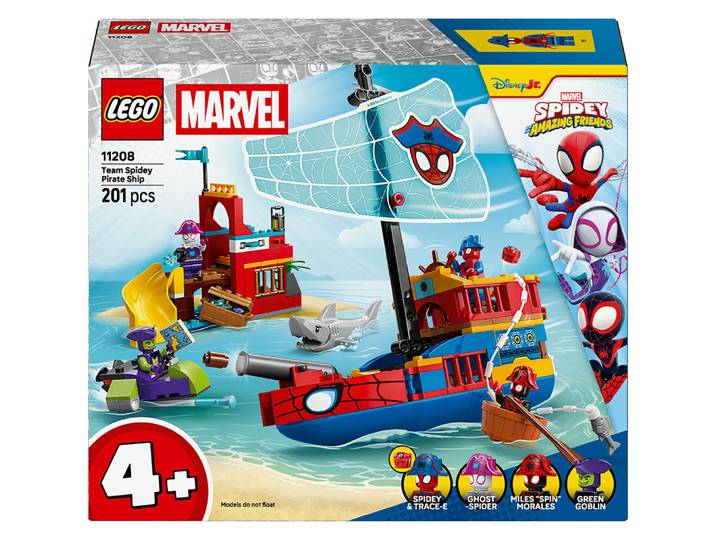 LEGO® Marvel - Le Bateau Pirate de l’Équipe Spidey - 11208