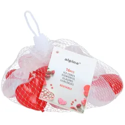alpina Valentinsherz-Eiswürfel 16 Stück, Eisformen, Weiss