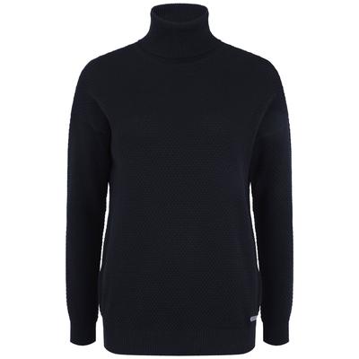 Rollkragenpullover OXMO "Rollkragenpullover OSSina", Damen, Gr. XS, blau (insignia b), Obermaterial: 100% Baumwolle CO., Pullover Rollkragenpullover