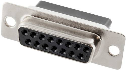 Econ connect BU15CR D-SUB Buchsenleiste 180° Polzahl: 15 Crimpen