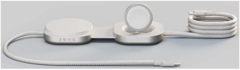 Câble de charge USB-C 3-en-1 publicitaire 140 W Zens Pro 3 blanc