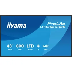 iiyama ProLite LH4366UHSB-B1AG Digital Signage Display 108 cm (43")