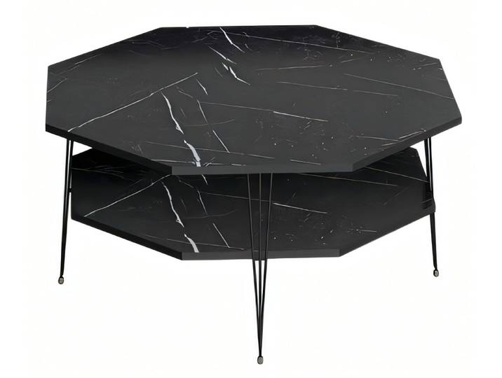 JVmoebel Couchtisch Schwarzer Holz-Couchtisch mit zeitlosem Design für modernes Wohnen (Packung), Made in Europe