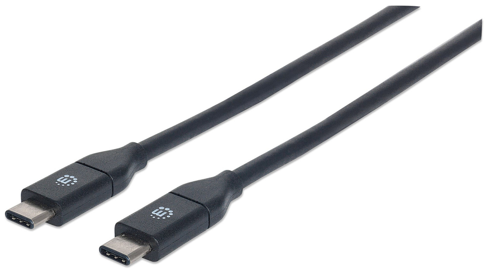 Manhattan USB-kabel 3.1 Type-C naar Type-C, 1,00 m, 3 A, zwart