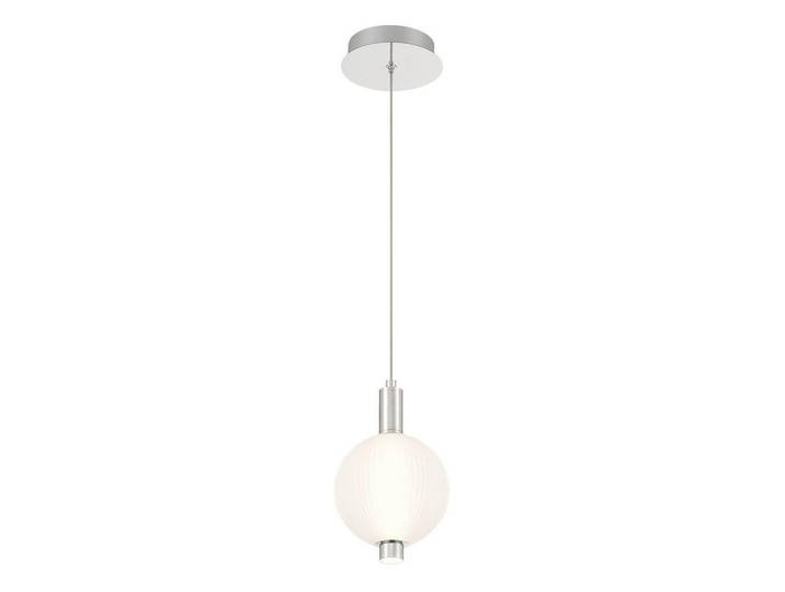 Elstead Lighting Led-Pendelleuchte, Nickelfarben, Metall, Glas, 32 cm, höhenverstellbar, Lampen & Leuchten, Innenbeleuchtung, Hängelampen, Pendelleuchte