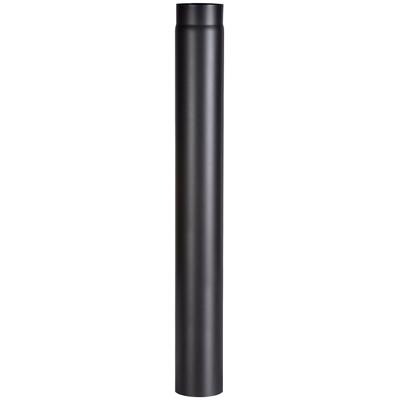 Ofenrohr FIREFIX, schwarz, B:13,4cm H:100cm L:13,4cm, Stahlblech, Rohre, 1000 mm lang