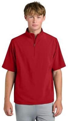 Richardson RA7400SSQ Barrage Wind Shirt in Red size Small   Polyester Blend