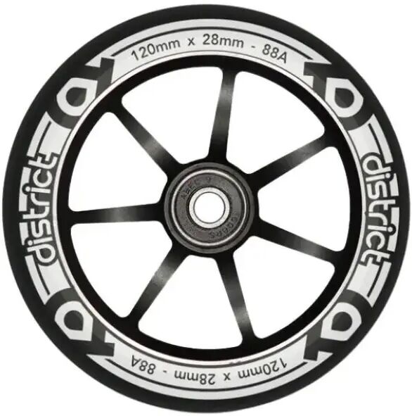 Stunt Scooter Rolle District Dual Width Core (120mm - Black/White)
