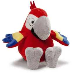 NICI Wild Friends Püschtier Ara Schlenker mit Sound, 25 cm