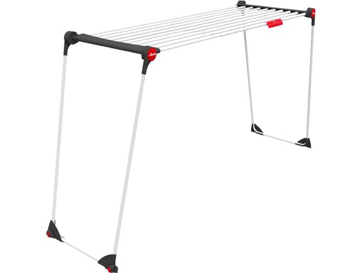 Vileda Infinity Compact Groot droogrek, uittrekbare telescoopgrill, volledig gemonteerd, geïntegreerde wielen