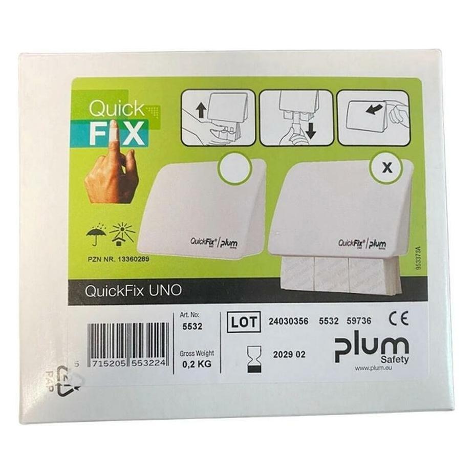 Plum Pflasterspender Quickfix Uno 5532, weiss, 45 Stück (45x) (195068000)