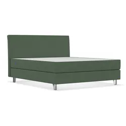 BRUNO Boxspringbett Premium 180x200cm in Grün | Matratzen-Härtegrad: Links H2 / Rechts H2 | mehrfach ausgezeichnet in Design & Qualität