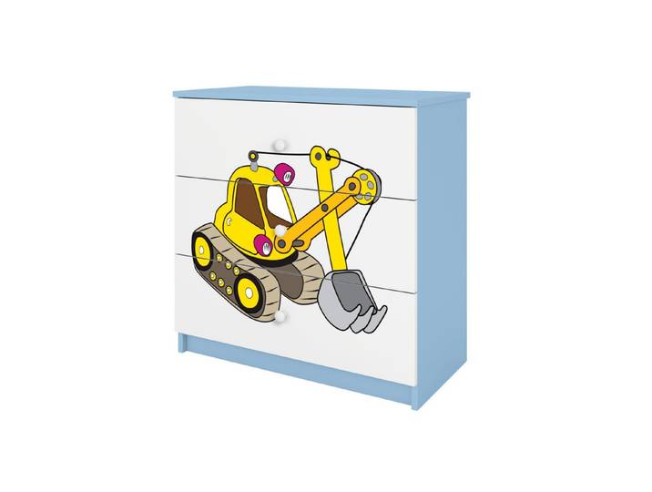 Raumhirsch Furniture Kinderregal Kinderkommode mit Motiv, Spielzeugregal mit Schubladen - Kinderzimmermöbel, stabile Konstruktion, kindgerecht, verschiedene Farben & Designs