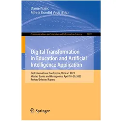 Digital Transformation in Education and Artificial Intelligence Application, Fachbücher von Daniel Vasic, Mirela Kundid Vasic