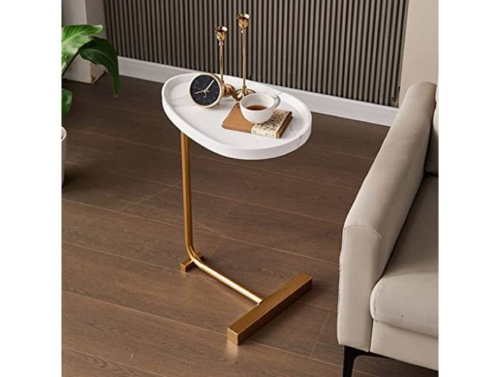 XDgfjrCGKJ Kleiner Snack-Beistelltisch for Sofa und Bett(/White,A)
