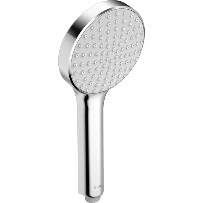 Hansa Hansaactivejet Handbrause 84310100 1-strahlig, Ø 120 mm, Anti-Kalk-Technik, hellgrau/chrom