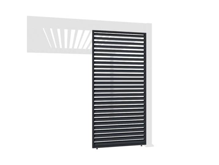 Weide Horizontale Lamellenwand für Pergola Anthrazit 113 cm