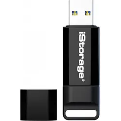 iStorage datAshur BT - USB Flash-Laufwerk (biometrisch) (128 GB, USB-A), USB Stick, Schwarz