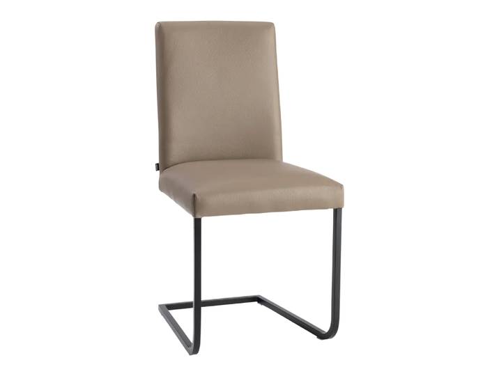 Freischwinger Ambient, Willisau, steingrau, Leder