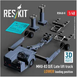 ResKit MHU-83 D/E Late lift truck LOWER loading position (3D Printed model kit)