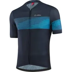 LÖFFLER Herren Trikot M BIKE JERSEY FZ SPECTRO VENT, Größe 50 in Blau Blau
