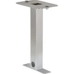 Edelstahl-Erdstück für Garten Steckdosensäule aus Alu Auflagefläche 170x120mm Evenes