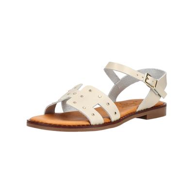 Riemchensandale OH MY SANDALS "Oh My Sandals Sandalen Leder", Damen, Gr. 38, beige (hellbeige), Leder, Schuhe Riemchensandale