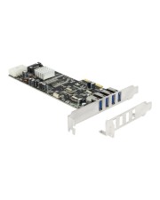 Delock PCI Express Card > 4 x external USB 3.0 Quad Channel USB-Adapter PCIe 2.0 x4 x 4 (89365)