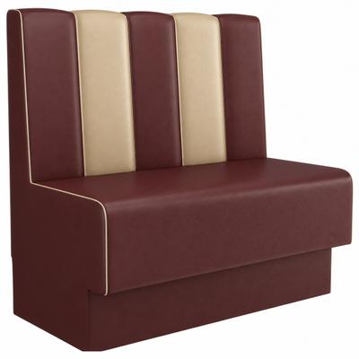RIVOR Möbel Dinerbank Chicago 03 170 cm Kunstleder Lotos Rot 9726