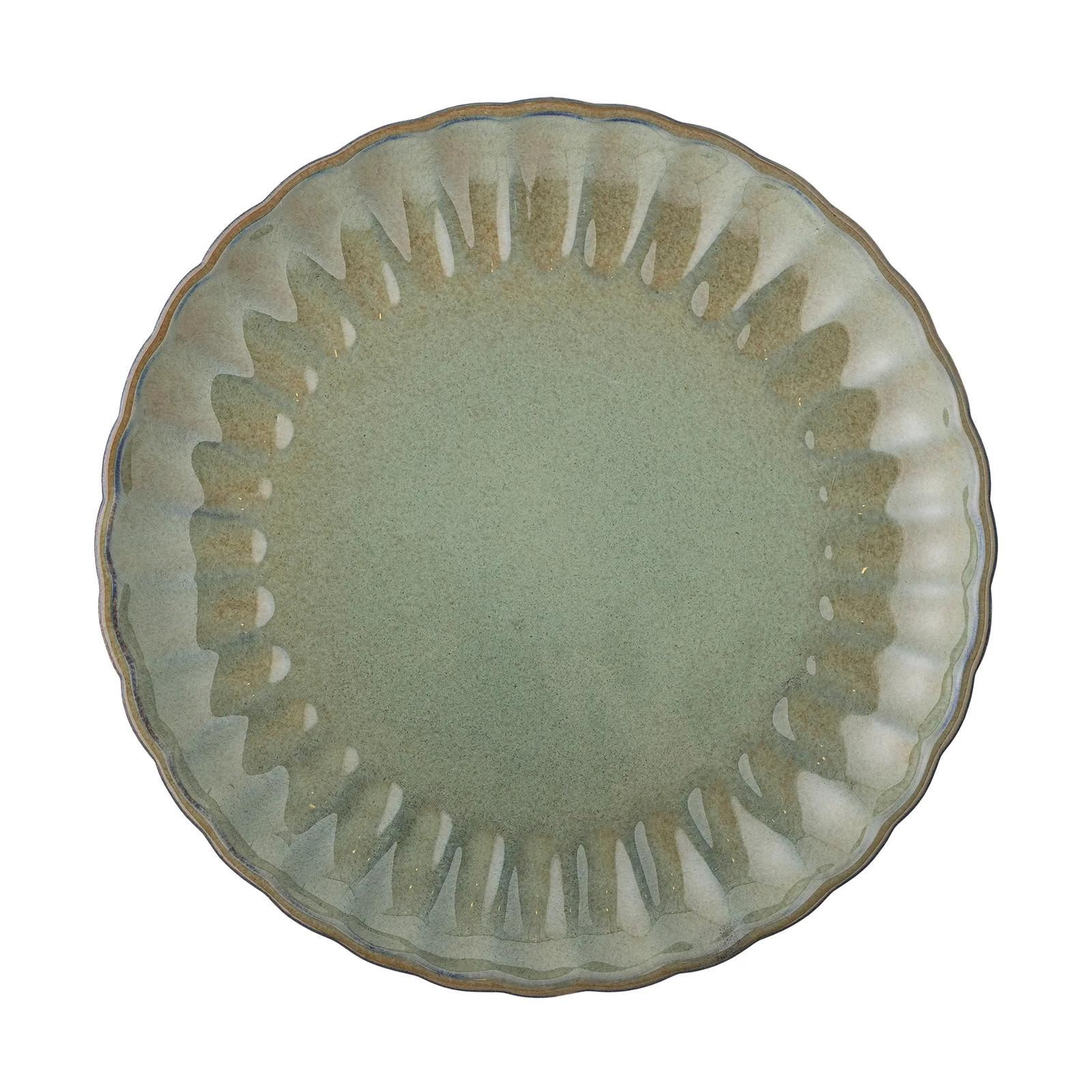 Bloomingville Latina dinerborden set van 6 stuks groen Ø27 cm
