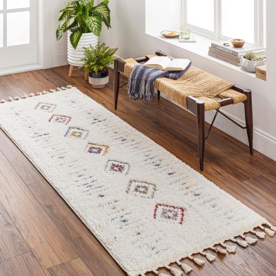 Teppich LIVABLISS "MARACAIBO", weiß (elfenbein), B:80cm H:34,8mm L:220cm, Polypropylen, Teppiche, Teppich