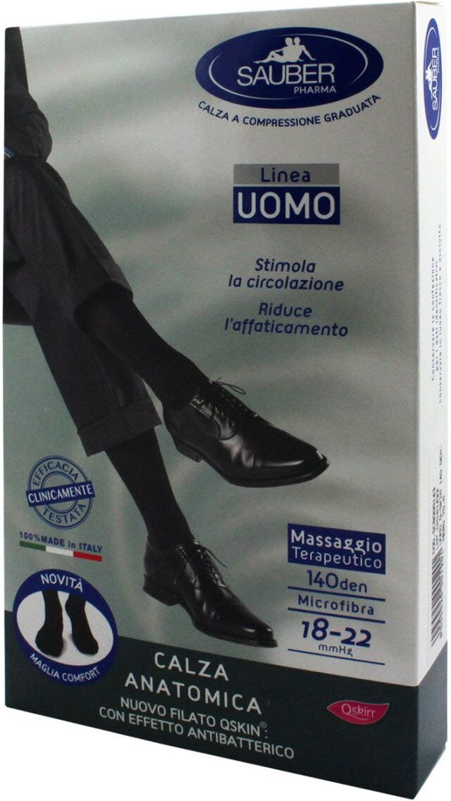 Desa Pharma Sauber uomo Q Skin M nero 140 DEN calze contenitive